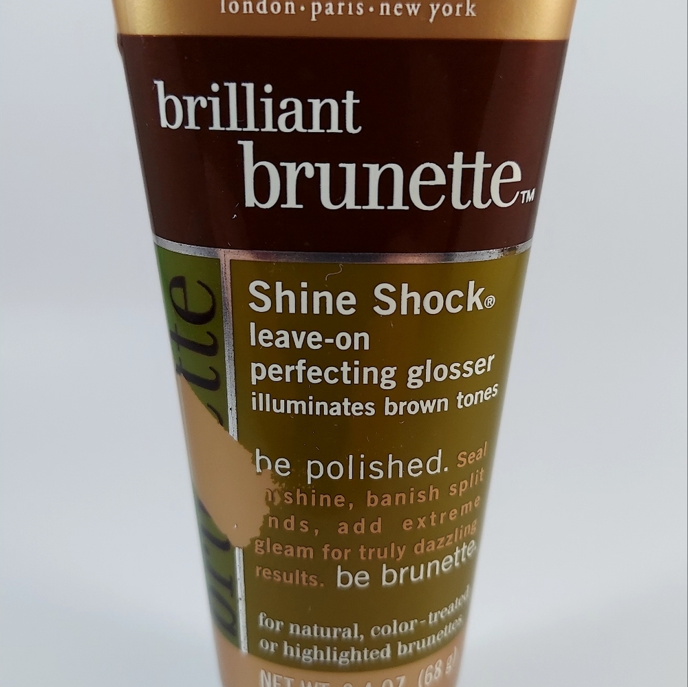 John Frieda Brilliant Brunette Shine Shock Leave-On Perfecting Glosser 2.4 oz
